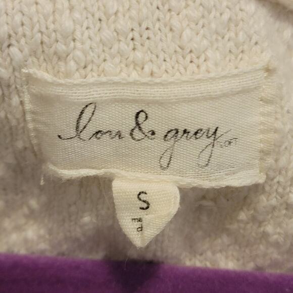 Lou and Grey Sweater Nautical Pullover Beachy Blue and White Striped Small 404 - Picture 3 of 13